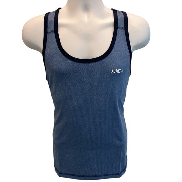 Andrew Christian Stretch Gym Tank Athletic Blue Large - Picture 1 of 6